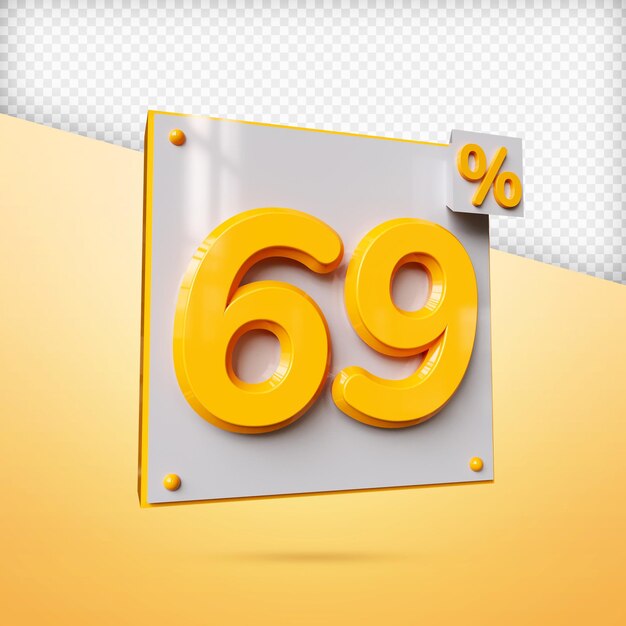 porcentaje 3d render premium