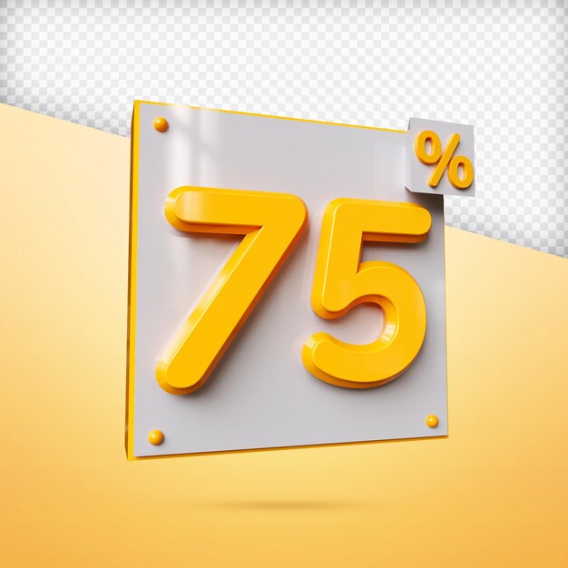 porcentaje 3d render premium