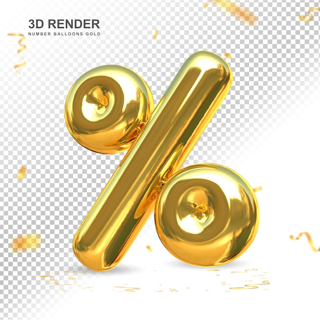 Porcentaje oro lujo 3d