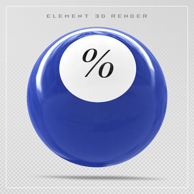 Porcentaje de la pelota azul