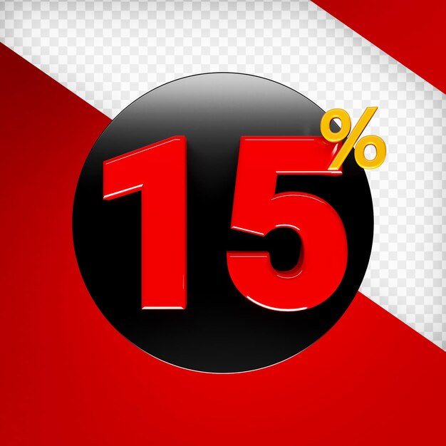 Porcentaje de renderizado 3D premium psd