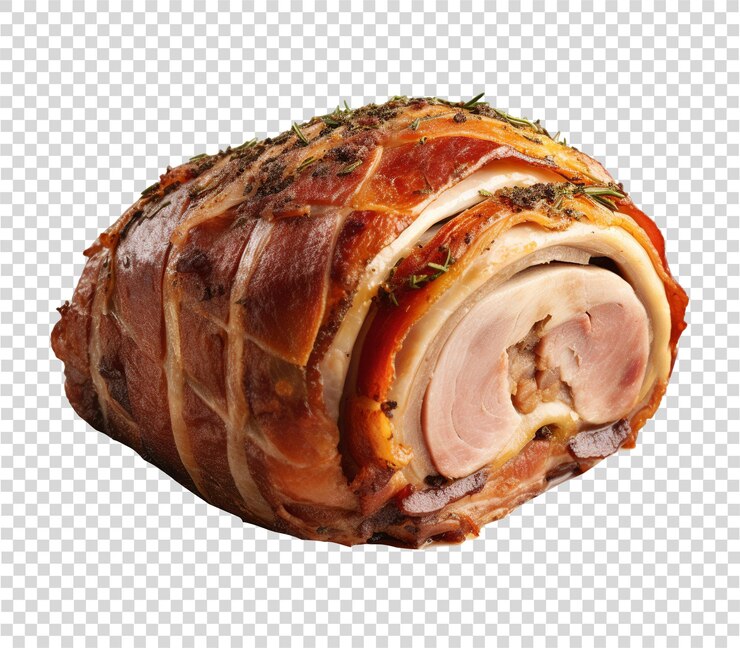 PSD porchetta em fundo transparente