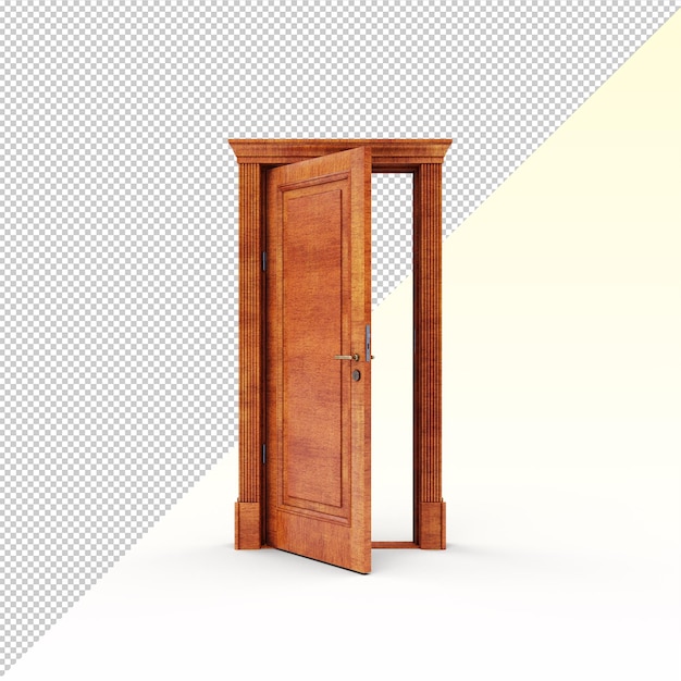 Porta aperta in legno Acajou