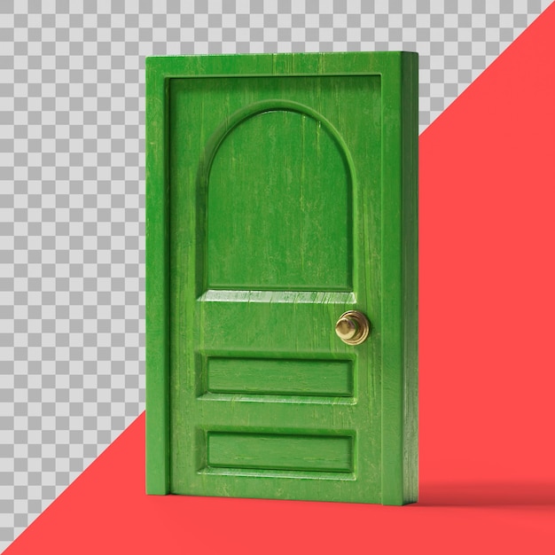 PSD porta estilizada em 3d