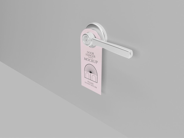 Porta hanger mockup design vector