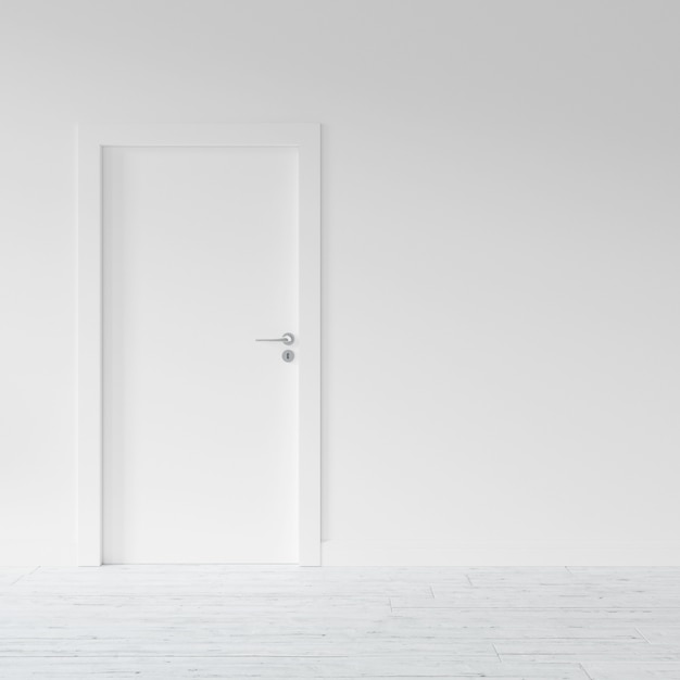 Porta para um apartamento