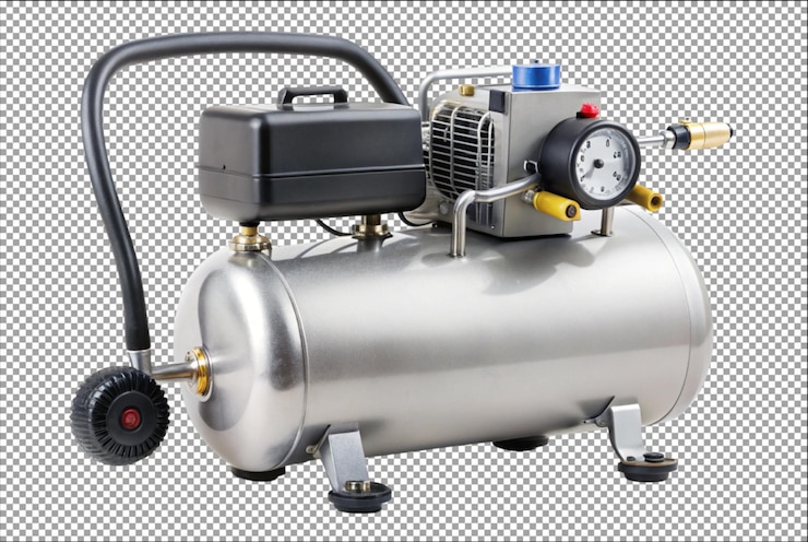 PSD portable air compressor suitable for all tire sizes
