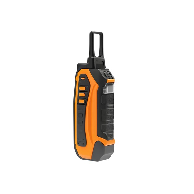 Portable Rechargeable LED Lantern with Integrated Handle Orange and Black