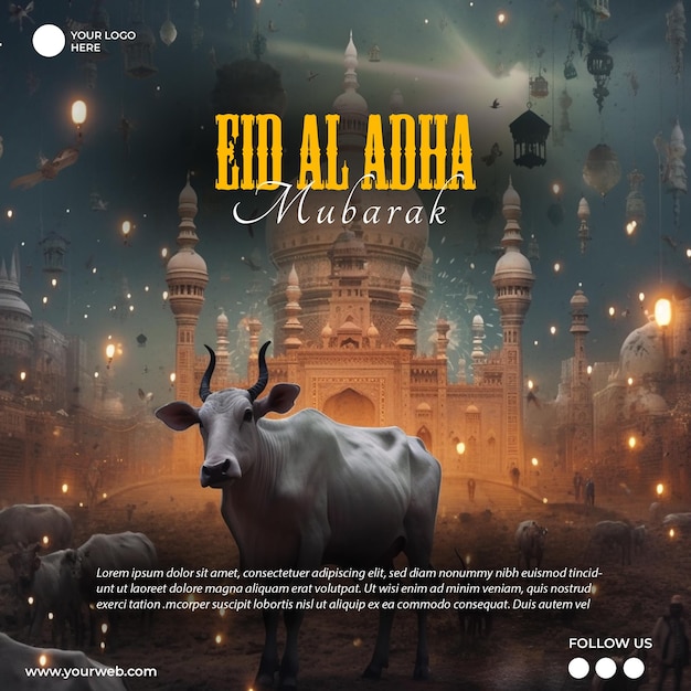 Portada de un álbum para un evento llamado eid al adha al adha murakami.