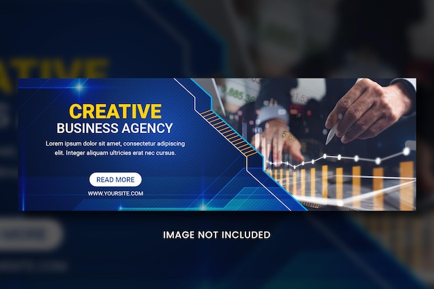 Portada de banner de marketing digital