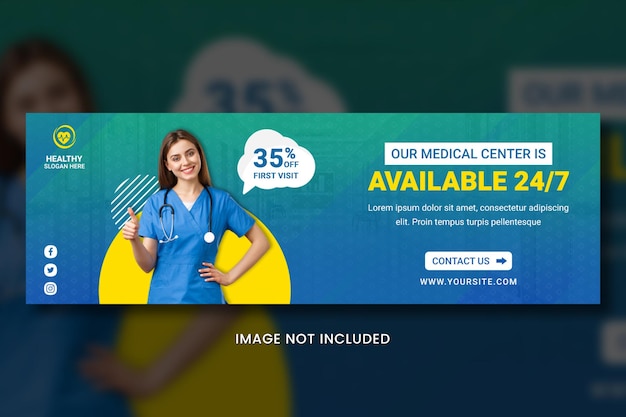 Portada del banner de redes sociales del centro médico