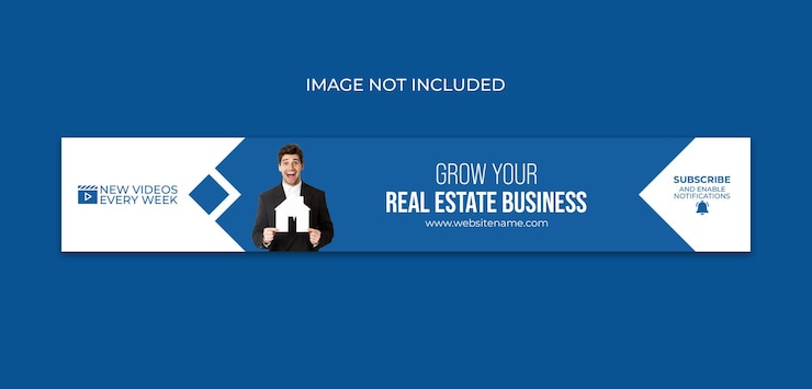 PSD portada de banner de youtube y diseño de banner de portada de linkedin