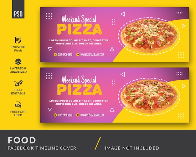 Portada de Facebook de comida