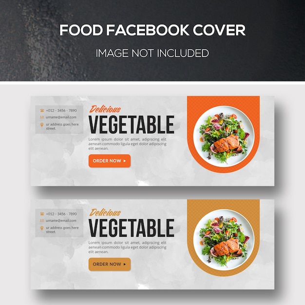 Portada de Facebook de comida