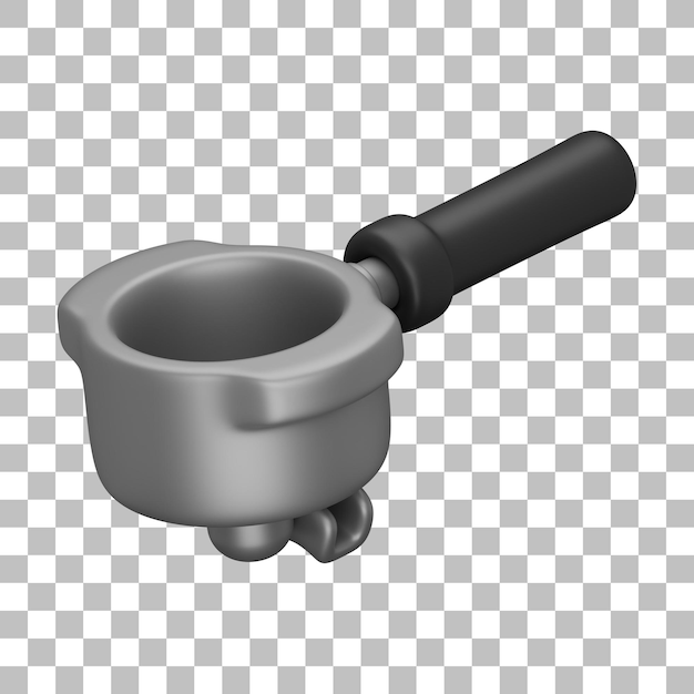 Portafiltro Café Ilustración 3D