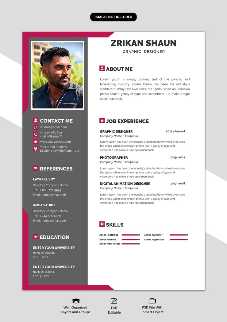 portafolio o plantilla cv