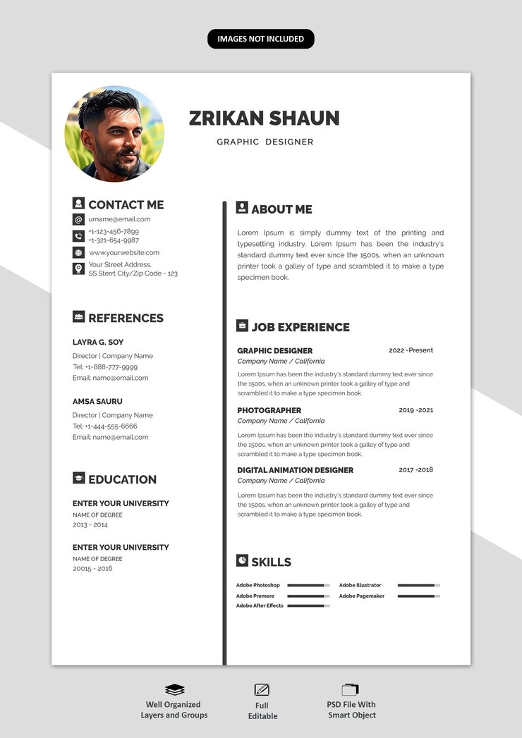 portafolio o plantilla cv