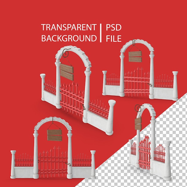Porte De Fer De Dessin Animé PNG