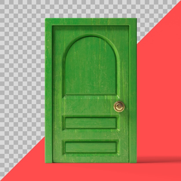 PSD porte stylisée en 3d