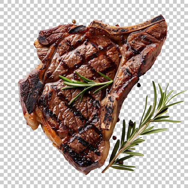 PSD porterhouse bistec png con fondo transparente