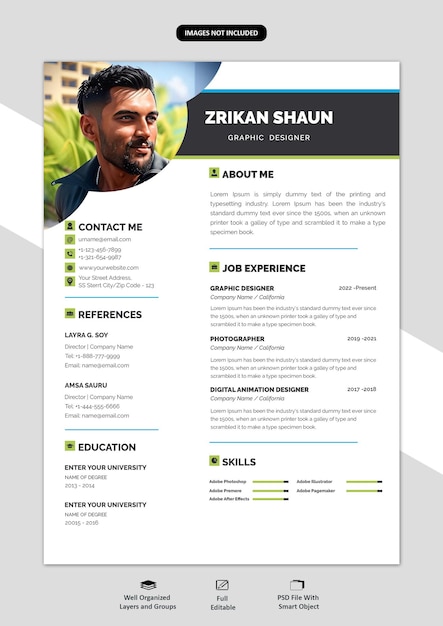 portfolio ou modèle de cv