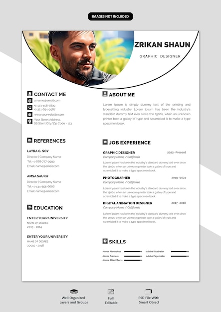 portfolio ou modèle de cv