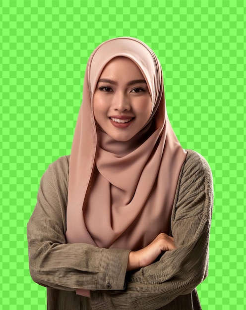Porträt einer asiatischen Frau mit Hijab