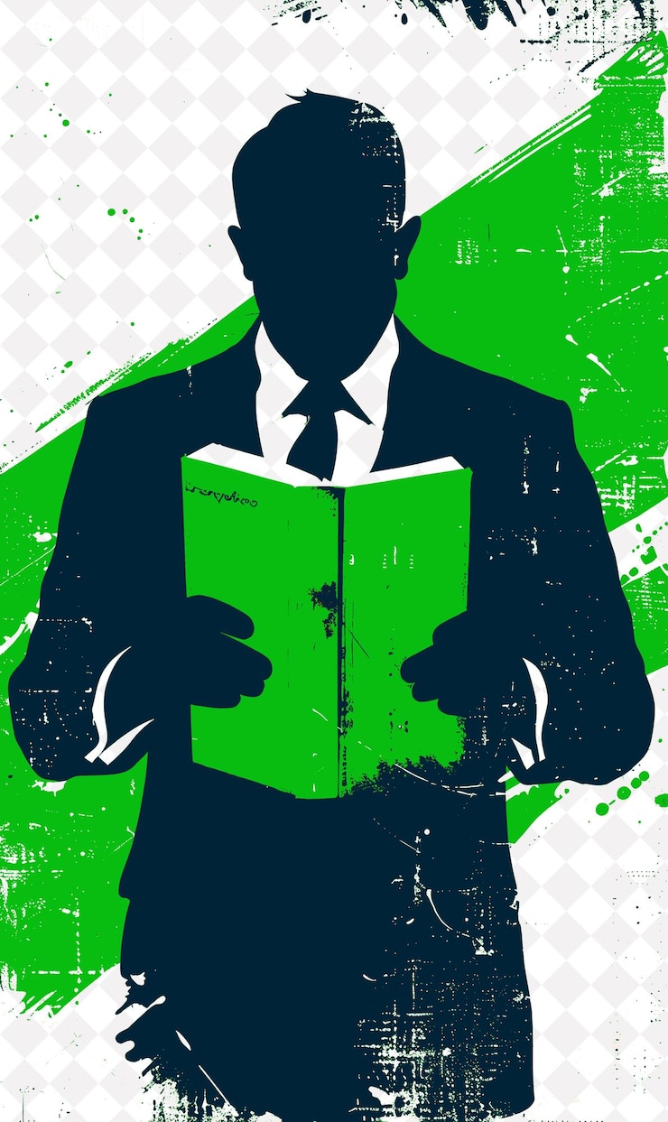 PSD porträt eines erfahrenen präsidentschaftskandidaten mit einer roten campa flat illustration wahlkampf