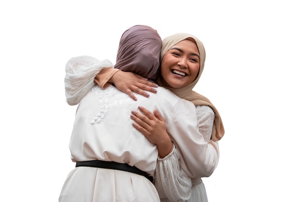 Porträt von Frauen, die islamischen Hijab tragen