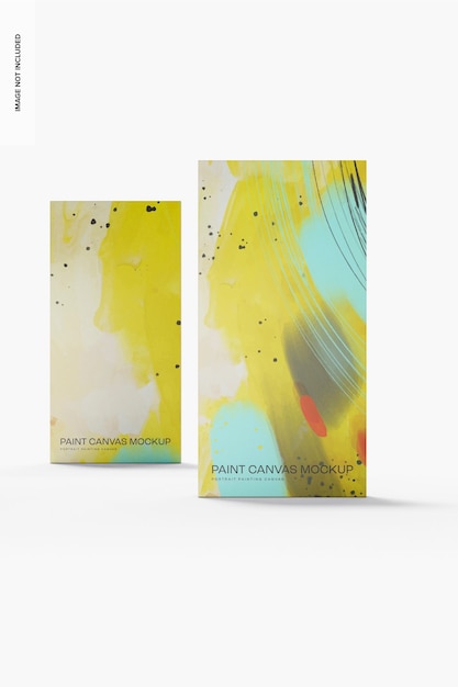 Porträtmalerei Canvas Mockup, Frontansicht