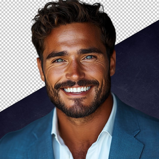 Le portrait d'un bel homme