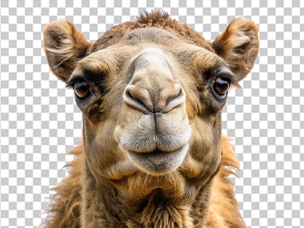 PSD portrait de camel transparent à l'arrière