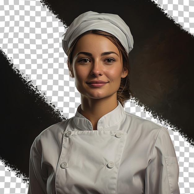 PSD portrait de chef sur fond transparent