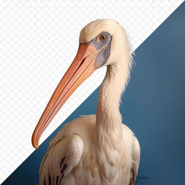 PSD portrait d'une cigogne