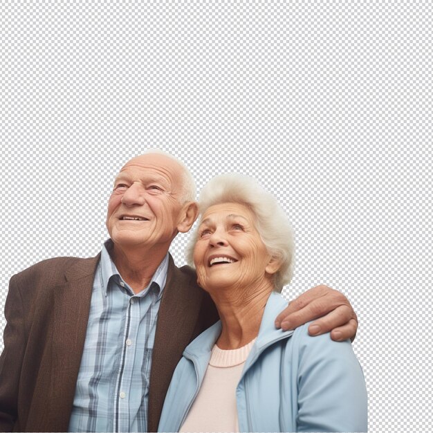 PSD portrait de couple heureux pour la publicité