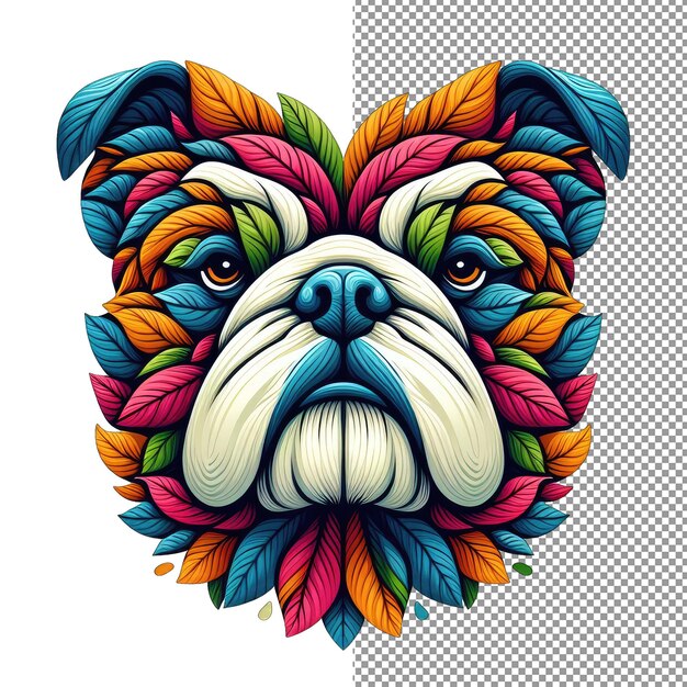 PSD un portrait de la créativité canine en png