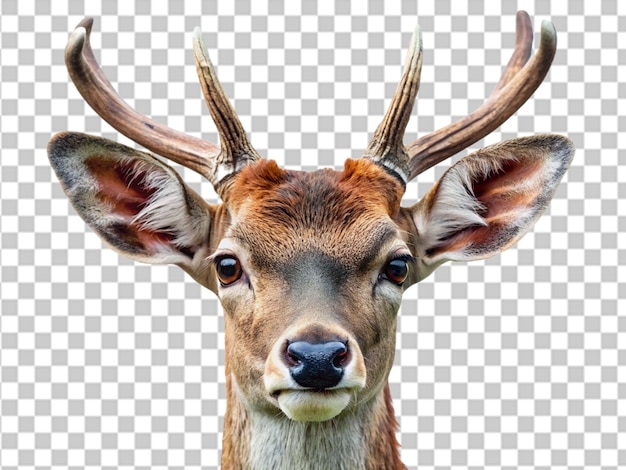 PSD portrait deer transparant background