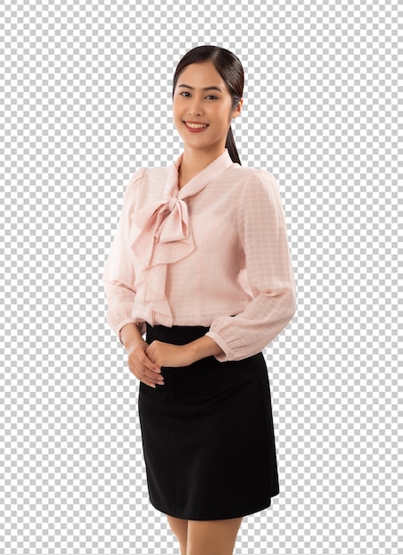 Portrait d'une femme asiatique souriante fichier Psd