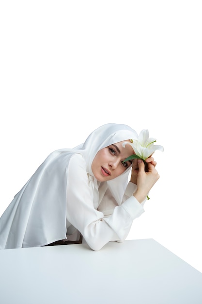 PSD portrait de femme portant le hijab