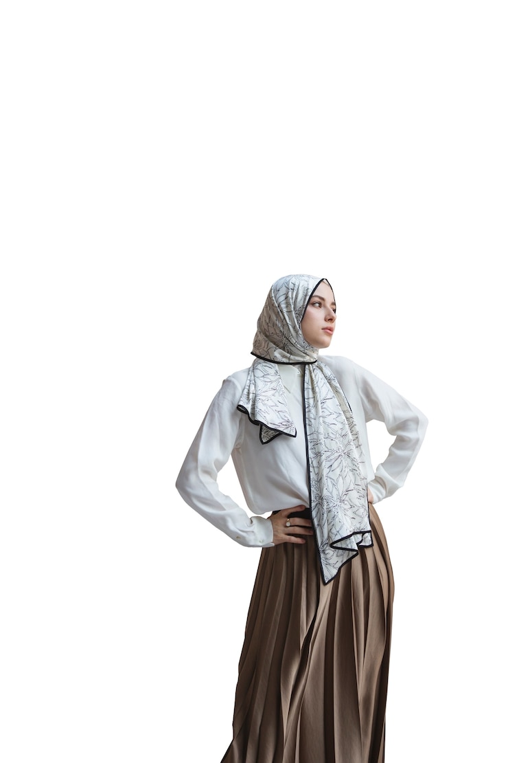 PSD portrait de femme portant le hijab