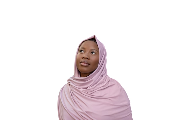 PSD portrait de femme portant le hijab