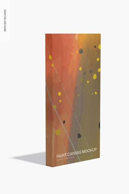 Portrait Float Canvas Mockup, linke Ansicht