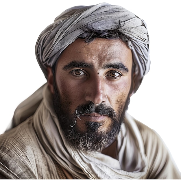 PSD portrait d'un homme arabe mûr avec une kandora