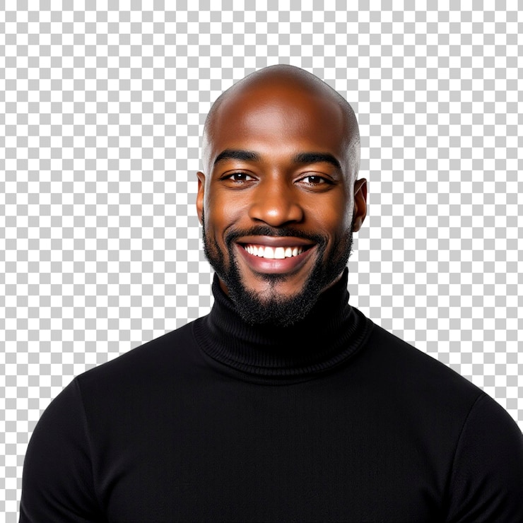 PSD portrait d'un homme heureux et souriant