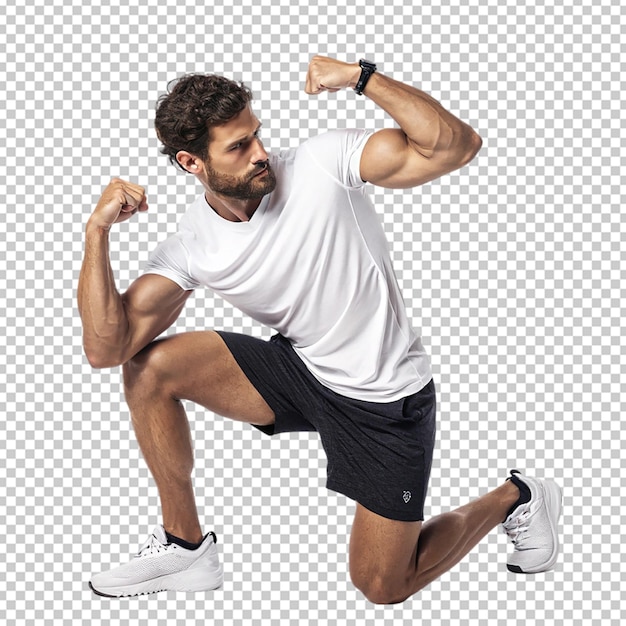 Portrait d'un homme musclé posant