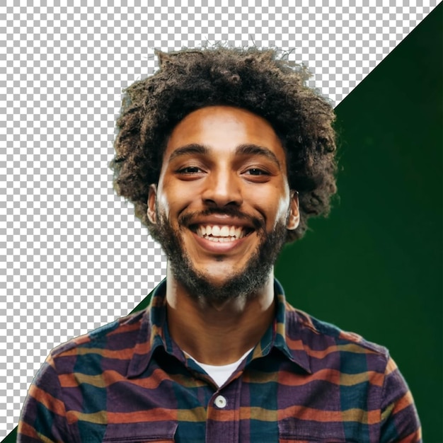 PSD portrait d'un jeune homme souriant png