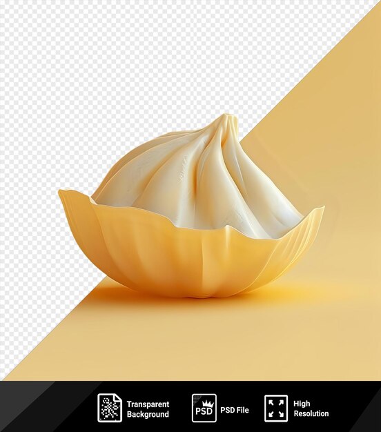 Portrait De Jiaozi Dans Un Bol Sur Un Fond Jaune Png Psd