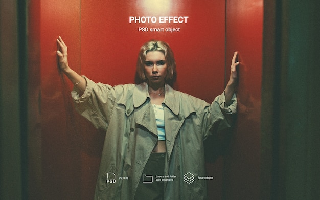 Portrait de personne avec effet cinématographique