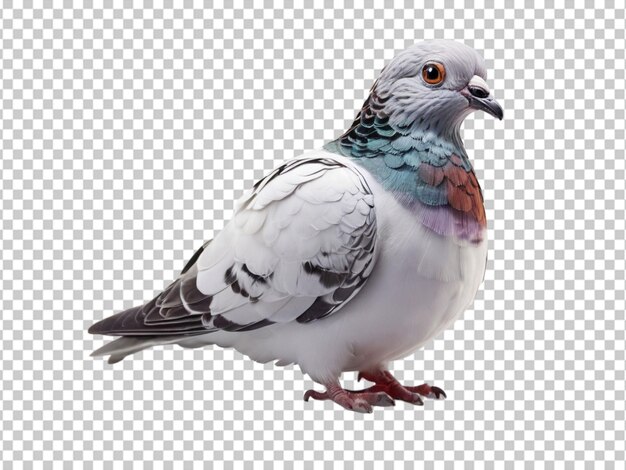 Un Portrait D'un Pigeon Sur Un Fond Transparent