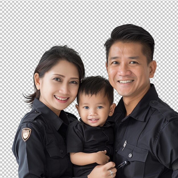 PSD portrait de policier joyeux